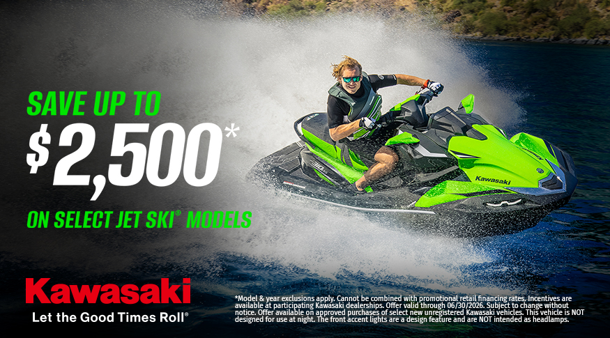 Kawasaki - Save Up To $2,500 on Select Jet Ski Models